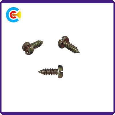 Carbon Steel 4.4/8.8/10.9 Phillips/Cross Pan Head Galvanized Fastener Self-Drilling Screws