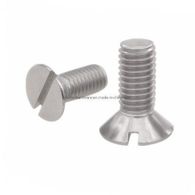 ANSI/Asme B18.6.3 Slotted Countersunk Head Machine Screw