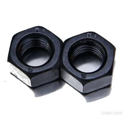 DIN934 Stainless Steel Hexagon Nut with Black