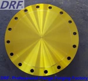 Yellow Painted Blind Flanges Factory