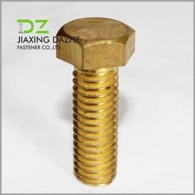 Brass Hex Bolt Hex Cap Screw Machine Screw Auto Parts