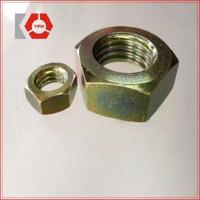 DIN 934 ANSI Carbon Steel Hex Nuts Yellow Zinc