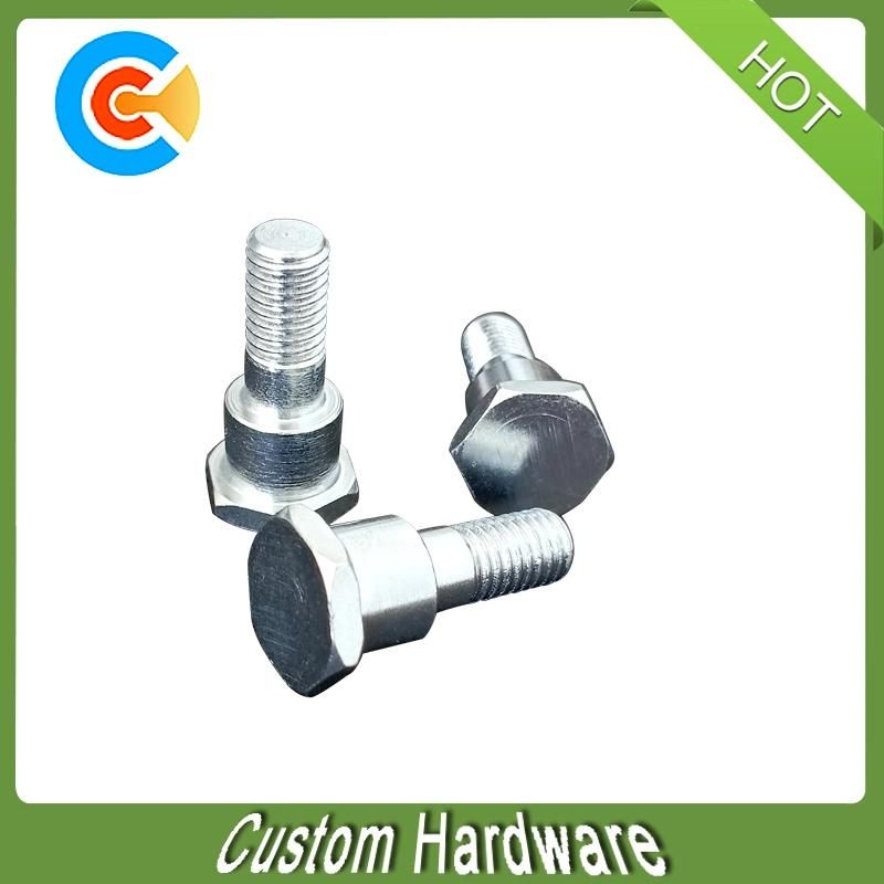 M8X12 Carbon Steel Galvanized Hex Head Step Shoulder Screw