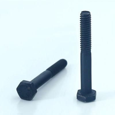 ASME B18.2.1 Hex Bolts Hex Cap Screw Half Thread Grade 8.8 Carbon Steel Black Oxided Galvanized
