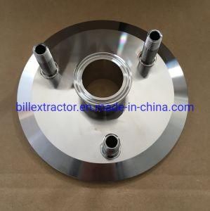 6inch Stainless Steel End Cap Lid with Ferrule and Male Port Use for Bho Closed Loop Extractor
