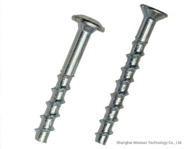 Zinc Panted Steel Hexalobular Socket Multi-Fixed Concrete Screws