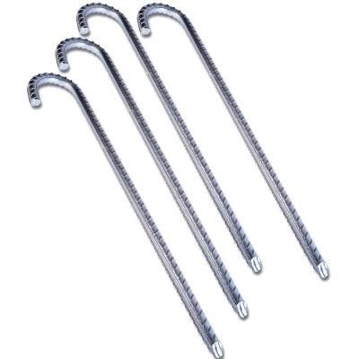 Camping Tent Stand Accessories Outdoor Anchors Stakes Heavy Duty J Hook Solid Rebar Hooks Steel Ground Umbrella Sand Stakes