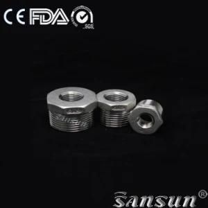 Forged Sanitary Stainless Steel High Pressure Pipe Fitting Hygienic Threaded Hexagon Bushing High Quality