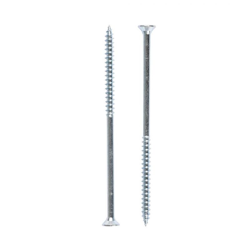 Good Quality Wholesale Fasteners Hardware Tools Yellow Zinc White Zinc Square Harden Countersunk Chipboard Screw for Wood and Construction