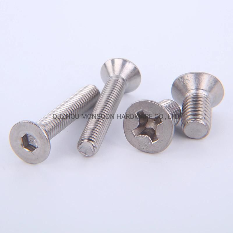 Stainless Steel Countersunk Trox Phillips Head Machine Screws