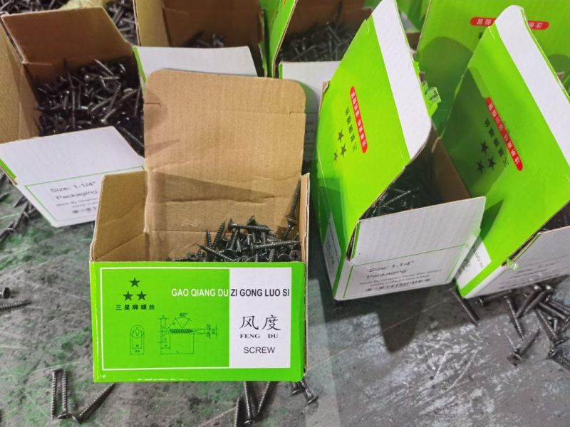 Congo Namibia Zambia Market/3.5*25mm Carbon Steel Grey Phosphated Philip Bugle Head Drywall Screws