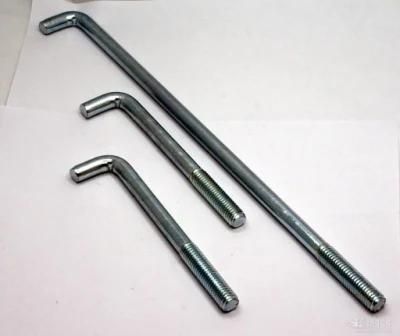Zinc Plated/Galvanized - L Type Bolt - Carbon Steel - 42CrMo - Grade 8.8 - M24