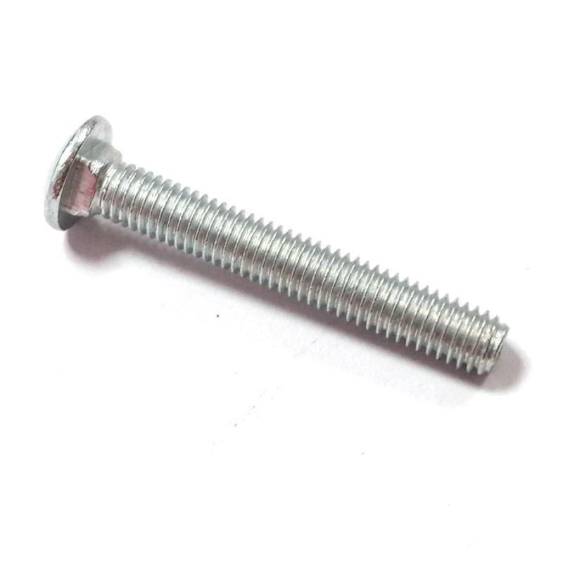 Steel White Zinc Plated Truss Round Head Square Neck Carriage Shoulder Bolts Screws