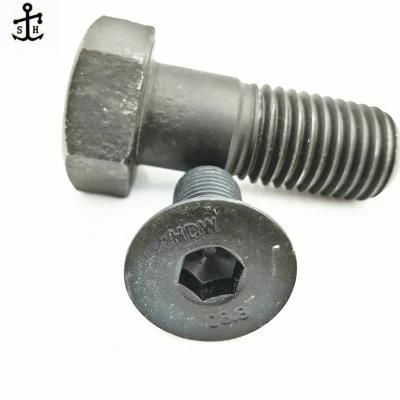Black Color 8.8 ISO 10642 Hexagon Socket Countersunk Head /Flat Head Screws Made in China