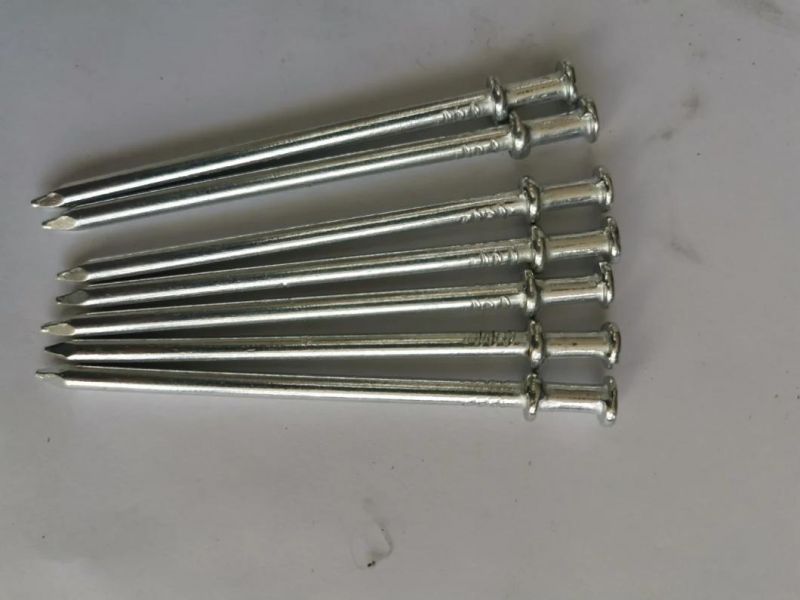 Factory Hot Sale Supply Polished Double/ Two/Duplex Head Nail