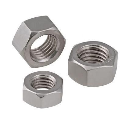 Stainless Steel 304/316 DIN 934 A2-70 A4-70 Hex Nut with Metric and Inch Hexagon Nut for Screw