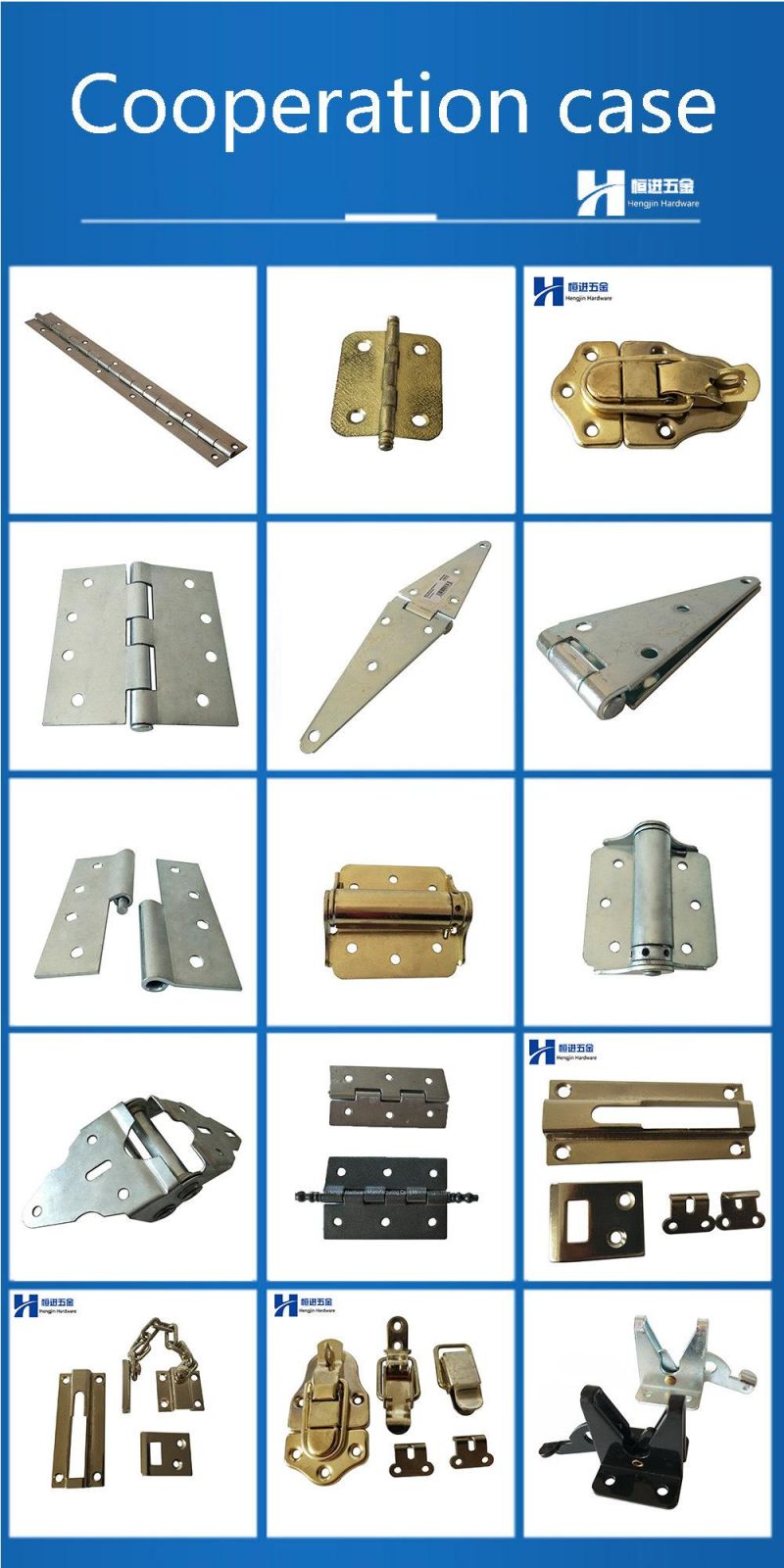 Customized Precision Stamping Part with Powder Coating Stamping Hinge Parts