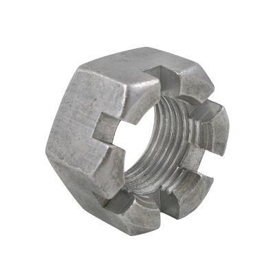 Steel Lock Nut Slotted Hex Castle Nut Select Size M5 - M36