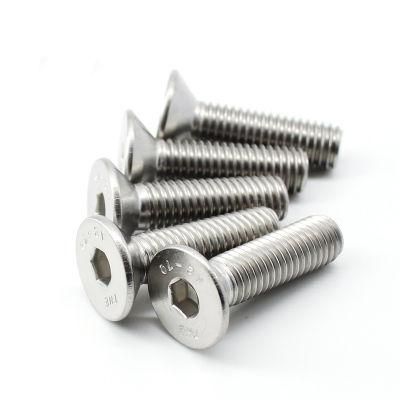 SS316 Hex Socket Flat Head Machine Screws