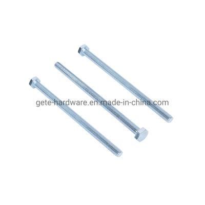 High Quality Hexagon Bolt with Full Thread, Half Thread Hex Bolt, Zinc Plated