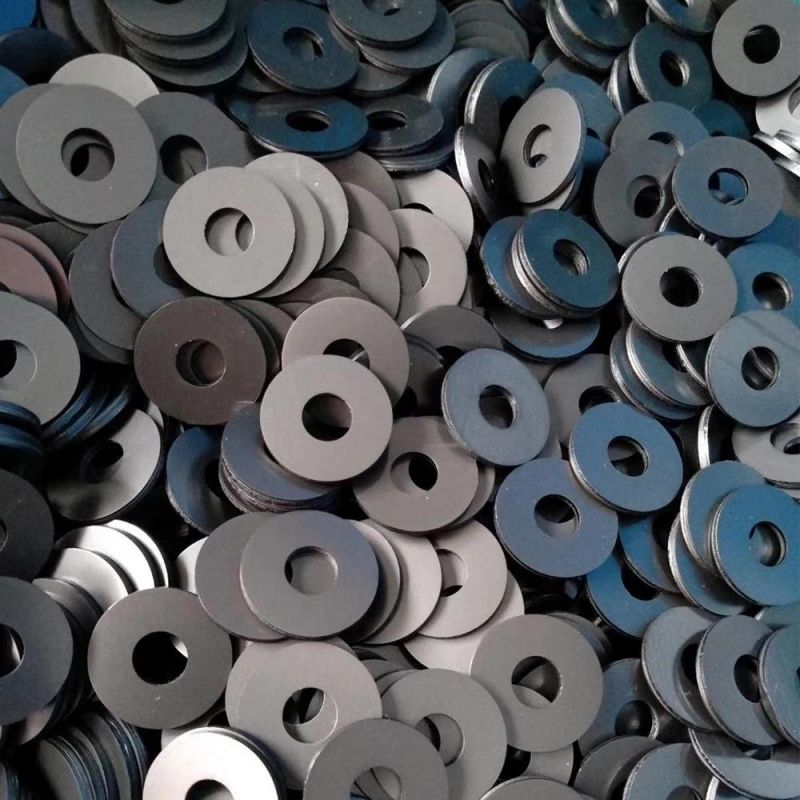 Black Nylon Spacers White PTFE Flat Gasket Round Sealing Washer