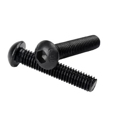 High Strenth Carbon Steel Button Head Socket Cap Bolt Internal Hexagonal Machine Screw ISO7380
