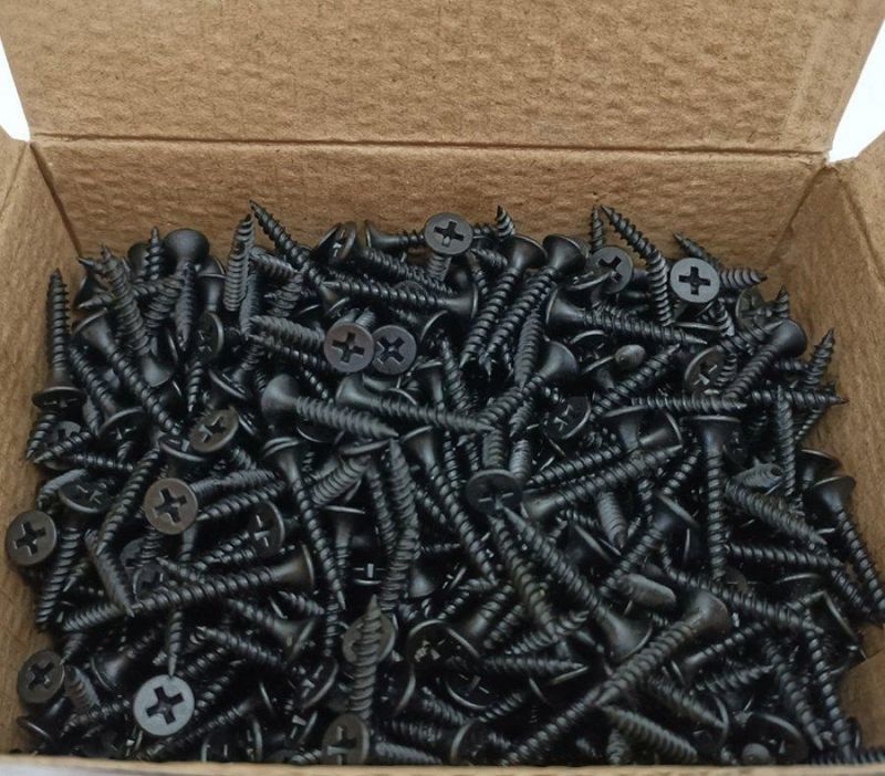 M3.5*25 M4.2 M4.8 Carbon Steel Black Phosphated Bugle Head #2 Phillips Drive Gypsum Screw/Drywall Screw