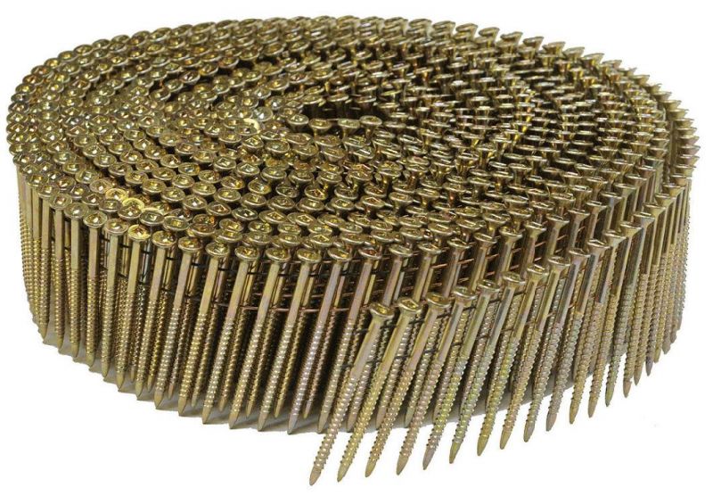 15 Deg Wire Collated Zinc Coil Nails