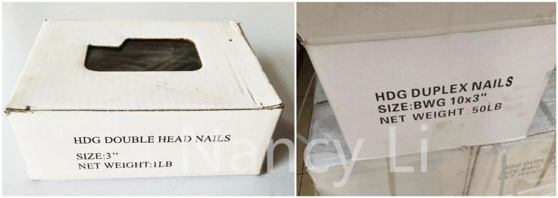 High-Quality Duplex Head Nail for Brazil Market Made in China