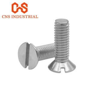 Grade 8.8 Yellow Zinc Plating Slotted Flat Head Machine Screw DIN963 Slotted Countersunk Head Screws GB68