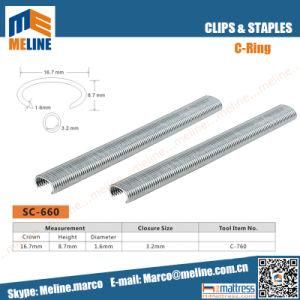 High Quality Sc660, Sc-660, C Hog Ring Staples for Spring Mattress