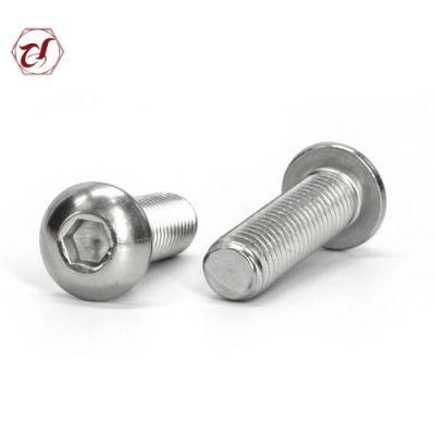 Stainless Steel Common Bolt Full Thread Button Head Scoket Screw
