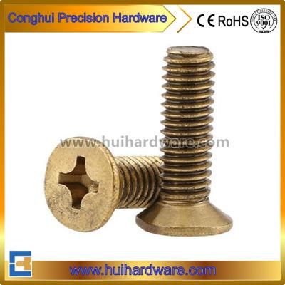 DIN965 Cross Recessed Countersunk Head Brass Screws