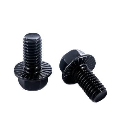 Customized Flange Hex Head Bolt 3/8-16 Carbon Steel Bolts and Screws, Hexagon Flange Bolts
