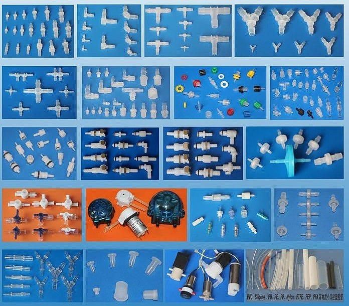 Plastic 3/16 Inch 4.8mm Hose Barb Male Luer Integral Lock Ring Adapter Luer Connector Fitting