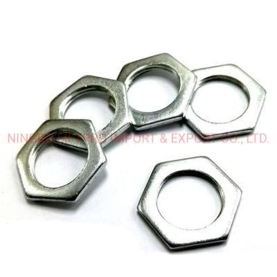 Stainless Steel Carbon Steel Inch M6 M8 M10 M20 Panel Hexagon Hex Thin Jam Nut