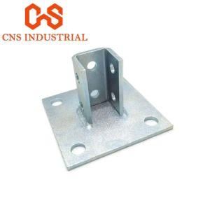 Customized Post Base Strut Channel Fittings /Metal Welding Bracket
