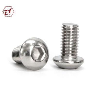 Button Head Full Thread Stainless Steel Machine Scoket Screw