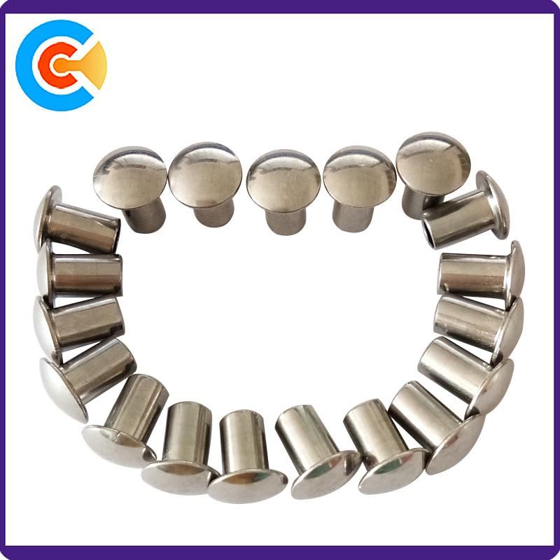 M6 Aluminum Mushroom Head Rivet Polished Stainless Steel Rivet