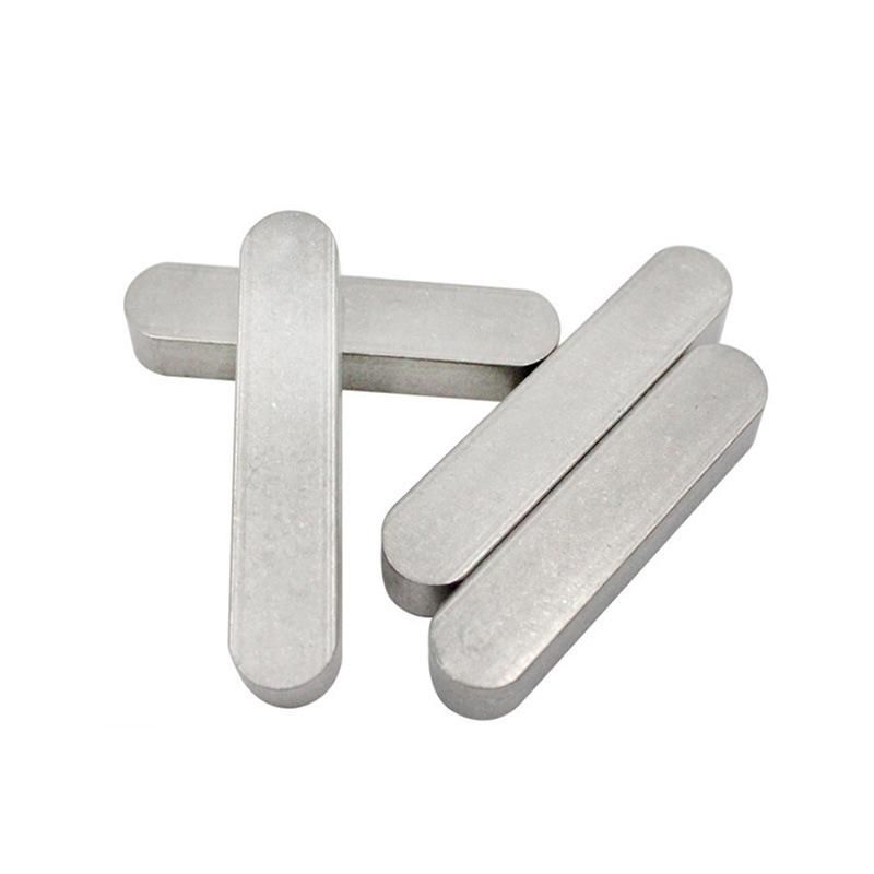 M2-22 DIN6885 Standard Fastener Zinc Plated Carbon Steel Round End Parallel Key