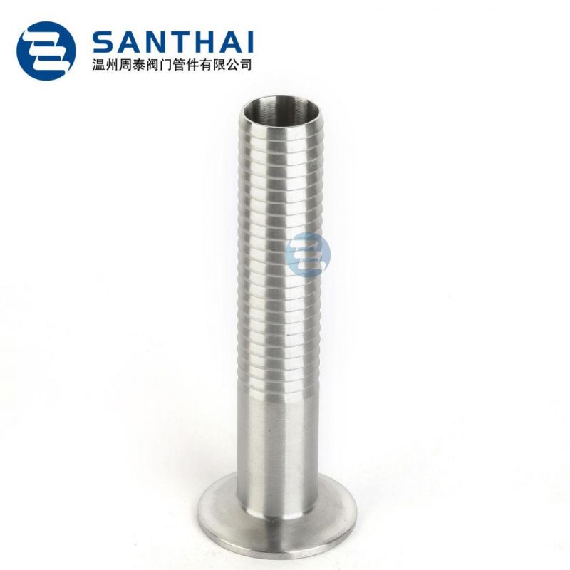 Stainless Steel 304 316L Hose Connector Clamped Sanitary Hose Coupling Fit to Tank & Vessel & Pipe 3A DIN Bpe Coupling