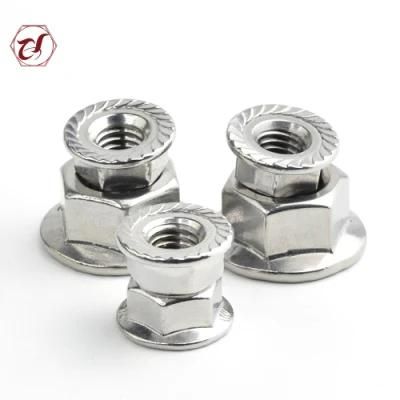 Stainless Steel 304 M12 DIN6923 A2 -70 Hex Flange Nuts