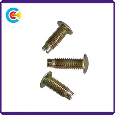 DIN/ANSI/BS/JIS Carbon-Steel/Stainless-Steel Hand Screw Word Non-Standard Rivet Pin Screw for Building/Railway/Bridge