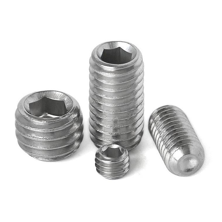 M2.5 DIN913 304 Hexagon Socket Set Screw with Flat Point