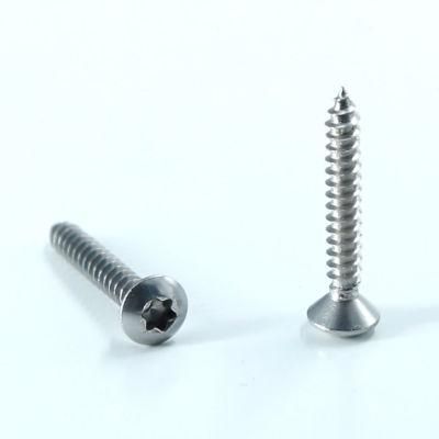 Ss 304/316 Six-Lobe Raised Countersunk Head Self Tapping Screw Oval Head Screw