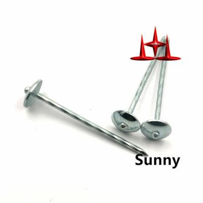 Factory Price Electro Galvanized Q195 Umbrella Head Roofing Nail