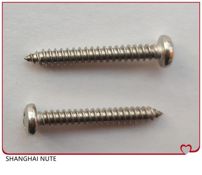 Self Tapping Screw Stainless Steel 304 316 DIN7981 DIN7982, Machine Screws, Self Drilling Screws