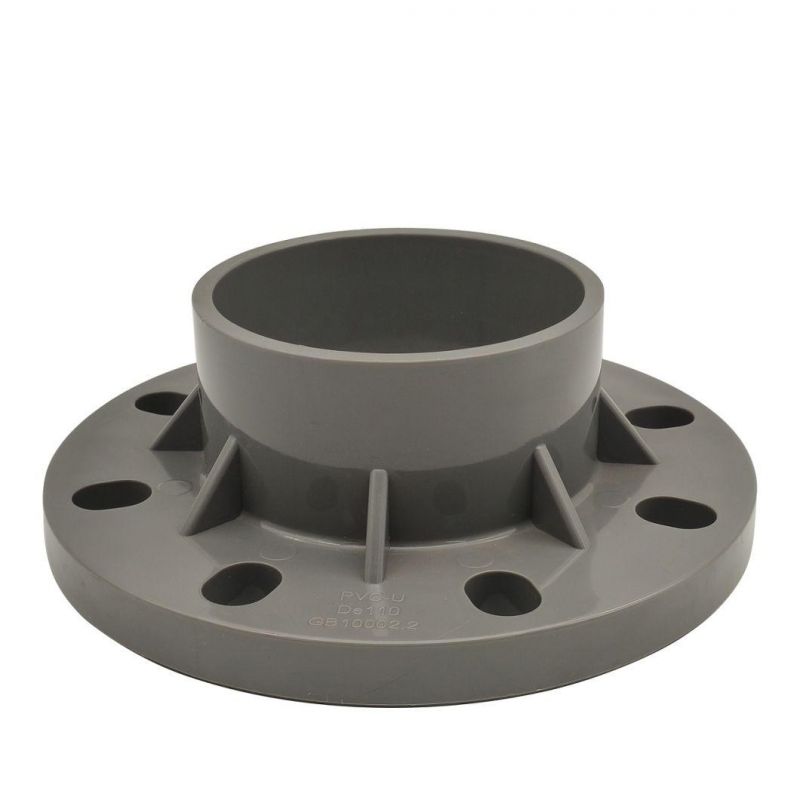 High Quality Customizable PVC Pipe Fittings-Pn10 Standard Plastic Pipe Fitting Tee Ts Flange for Water Supply