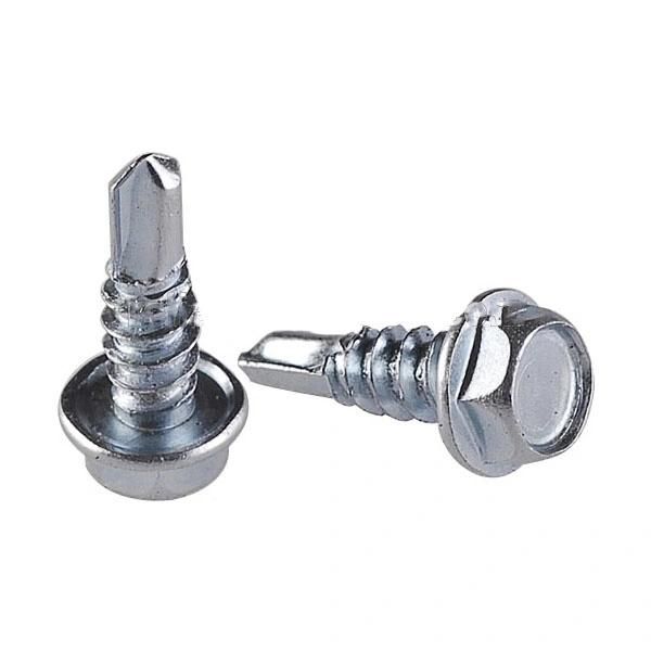 DIN7504 Hex Washer Head Self Drilling Screws, Hex Head Self Drilling Screws