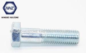Hex Bolt Half Thread M12X35mm in Bright Zinc Plated